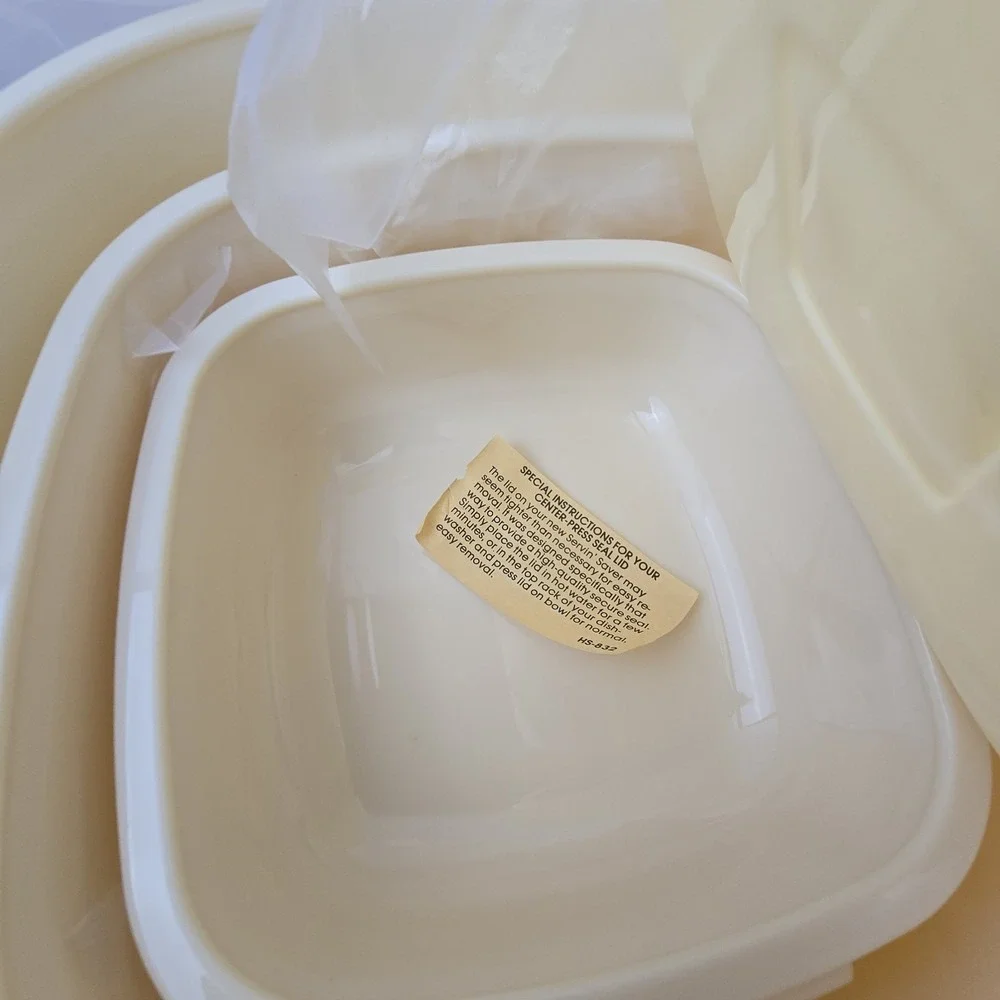 Rubbermaid Servin' Saver Set Of 3 Storage Container Nesting 2-6-12‎ Cups Vintage